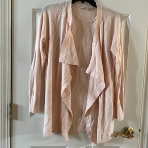 LOFT Cascade Draped Open Cardigan- Size S